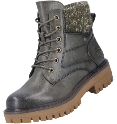 Image de Rieker Damen Stiefel gefüttert Grün 92920-54
