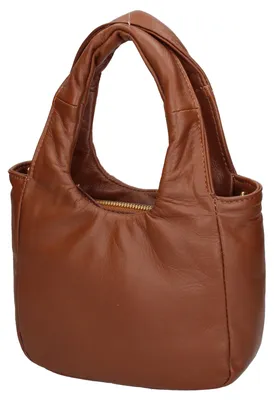 Image de Sac à main Lux Damestas en véritable cuir nappé, avec bandoulière amovible, fabriqué en Italie
