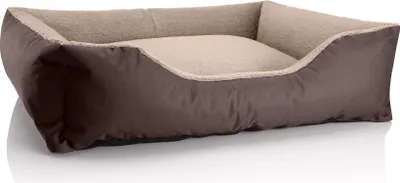 Obrázek produktu pro Pelíšek pro psy TEDDY, pohovka pro psy,(XL) cca 100x85x23cm, MELANGE (hnědá/béžová)