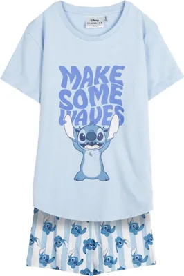 Produktbild von Lilo & Stitch Schlafanzug Kinder Pyjama T-Shirt & Short 10 Jahre
