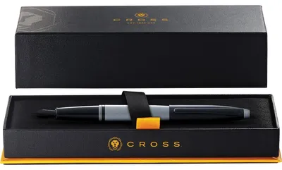 Produktbild von Cross Füllfederhalter Calais Mattgrau, schwarze PVD F-Feder