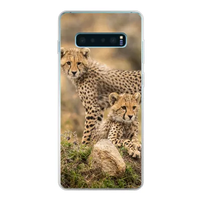 Produktbild von MuchoWow® Handyhülle Schutzhülle Hülle für Samsung Galaxy S10 Lite Leopard - Jungtier - Natur Silikon Softcase Handy Hülle - Schutz