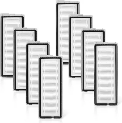 Produktbild von PromoHome® 8 Stück HEPA-Filter für Roborock QV 35A, QV35S, Qrevo S, Qrevo Pro, Qrevo Curv, Qrevo Edge, Qrevo Curv S5X, Qrevo Edge S5A und