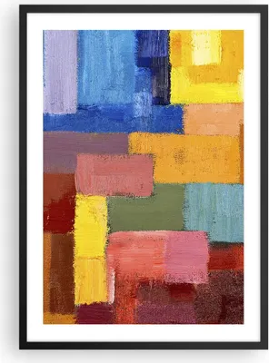 Produktbild von Gerahmtes Poster - Schwarzer Rahmen - Abstraktion modern - 50x70 cm - Wand Bild - Wanddeko - Wandbilder - Kunstposter - Wandposter - Bilderrahmen - Bilder - Kunstdruck - Wandbild - P2BPA50x70-3703