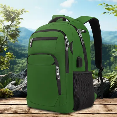 Produktbild von STILVORA Laptoprucksack Wanderrucksack USB-Ladeanschluss,Reisetasche mit Diebstahlsicheres Fach & Wasserdicht und atmungsaktiv