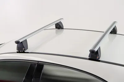 Image de Menabo Delta Silver | Barres de toit pour Volkswagen - T5 Multivan 2009-2015 - Aluminium - Longueur 157 cm - Capacité de charge 75 kg - Lot de 2