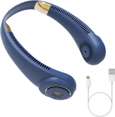 Produktbild von TRAGBARER SPORT-HALSVENTILATOR USB 2000 mAh Blau