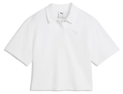 Immagine prodotto di Polo da donna PUMA, modello Class Relaxed, taglia XS, colore bianco