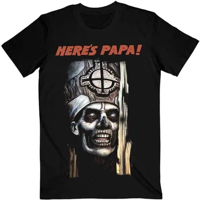 Image de Ghost Here's Papa Black T-shirt