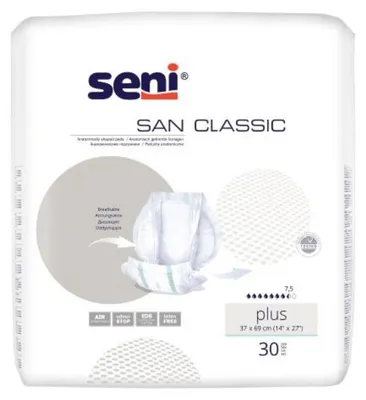 Image de Seni San Classic Protections pour incontinence plus 30 pièces