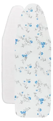 Produktbild von WENKO Bügelbrettbezug Floral Blau 130x50 Bügelbrett Bügeltischbezug Bügelbrett
