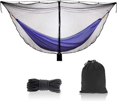 Produktbild von Famanu Campingnetz für Hängematten, atmungsaktiv und waschbar - 360 Grad Schutz