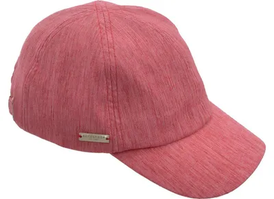 Seeberger melierte unifarbene Baseball Cap in rot