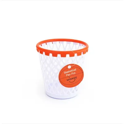 Immagine prodotto di Winkee - Organizzatore da scrivania per pallacanestro | portamatite | mini cestino da basket | decorazione per pallacanestro | accessorio da scrivania | regalo per la camera dei bambini, ufficio