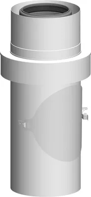 Produktbild von Atec Kontrollrohr WhitePoly m Zuluftans. ES we DN80/125 Länge 275mm