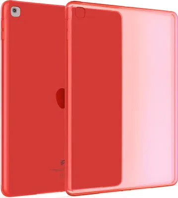 Produktbild von Hülle Kompatibel mit Apple iPad Mini 4 & Mini 5 - Transparent Silikon Cover Case Schutzhülle in Rot