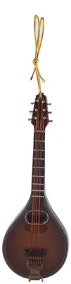 Zdjęcie produktu dla Miniaturowa mandolina z drewna, instrument muzyczny, przedmiot kolekcjonerski, prezent, dekoracja, 12 cm