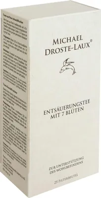 Imagen del producto de Droste Laux, té desintoxicante con flores, 25 unidades