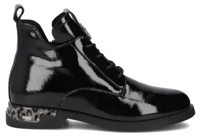 Produktbild von Schwarze Stiefeletten mit transparenter Ferse und Schnürung DBT722925BK