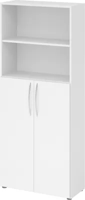 Produktbild von bümö basic Regalschrank - 5 Ordnerhöhen - Nachbildung: Weiß