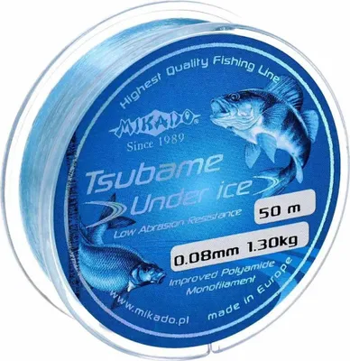 Image de Mikado Tsubame Under Ice Monofilaments 50 M Bleu 0.140 mm Bleu 0.140 mm