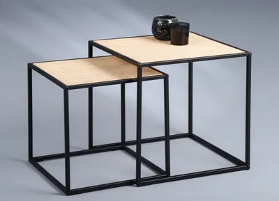 Produktbild von Couchtisch-Set /Beistelltisch-Set Luke in braun/schwarz