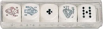 Produktbild von PIATNIK 298790 Pokerwürfel 22mm (5 Stk.) in Plastikschachtel