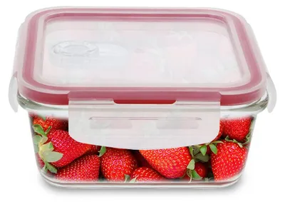 Obrázok produktu pre Amig – Nádoba na potraviny s vekom, objem 690 ml | Vhodná do mikrovlnnej rúry a rúry | Vhodná do mrazničky