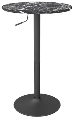 Immagine prodotto di Tavolo da bar - Tavolo con sgabelli da bar - Arredamento per bar - Tavolino - Tavolo per due persone - Altezza regolabile da 68 a 93,5 cm