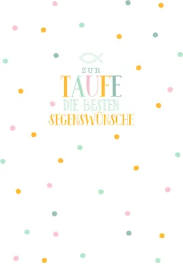 Produktbild von Taufe  Karte mit Briefumschlag Punkte