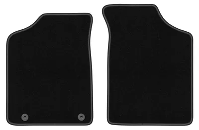 Image de Tapis avant en moquette pour Peugeot 106 1991-2003 (à hayon) – 2 pièces, noirs, sur mesure – Wielganizator BASIC
