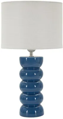 Obrázok produktu pre Stolná lampa Torr 25 x 46 x 25 cm železo keramika látka biela modrá