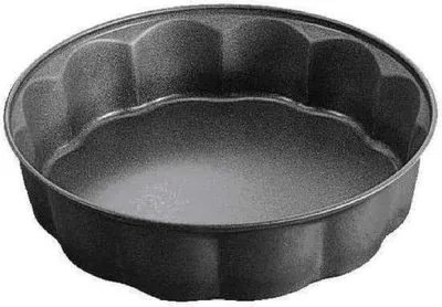 Image de Moule à gâteau en aluminium noir, diamètre 26 cm - Accessoire de cuisine pour boulangerie
