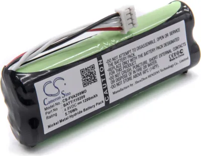 Zdjęcie produktu dla Akumulator medyczny jako zamiennik akumulatorów Fresenius 120209, 110209-XO, 110320-O - 1200 mAh, 4,8 V, NiMH