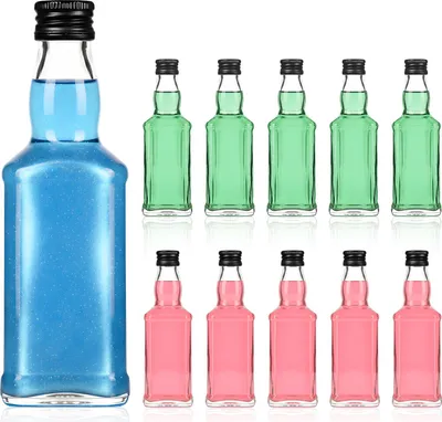 Zdjęcie produktu dla SUPERBUTELKI - 20x Butelka szklana Daniels 50 ml na nalewki, wódkę, bimber, soki