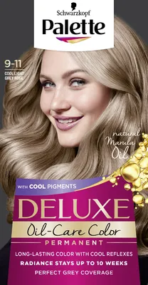 Produktbild von Palette Deluxe Oil-Care Color Permanent Hair Dye 9-11 Cool Light Rosy Blonde