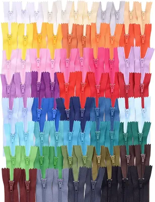 Productafbeelding van Verschillende niet-scheidbare ritssluitingen - Set van 80 - Vervangende ritssluiting voor broeken - Kleding en tassen. Reparatieset 22 cm