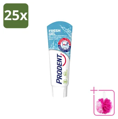 Produktbild von 25 x Prodent Fresh Gel Tandpasta - 75 ml - Sparpackung - 25 Stücke