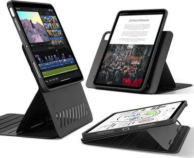 Produktbild von ESR Schutzhülle mit Magnetverschluss für iPad Air 4 (2020) / Air 5 (2022) / Air 6 (2024) - Schwarz