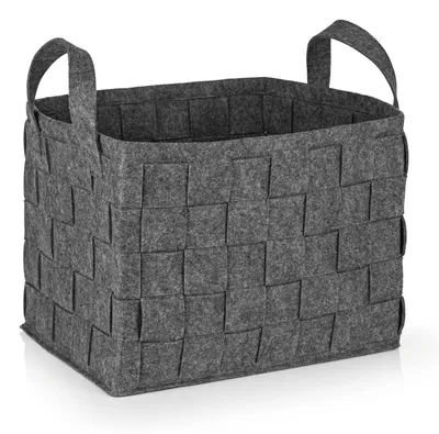 Immagine prodotto di N8WERK Borsa portaoggetti in feltro L - 40 x 30 x 30 cm - Grigio scuro