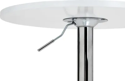 Immagine prodotto di Tavolo da bistrot - Tavolo da caffè - Regolabile in altezza per un utilizzo flessibile | Colore: Bianco | Forma: Rotondo