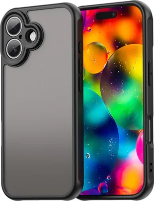 Zdjęcie produktu dla Etui do Apple iPhone 17 - Etui na tył Phonesta AirFrost Semi-Przezroczystee - Czarny Mat