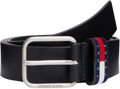 Obrázek produktu pro Pánský kožený pásek Tommy Jeans Ryan, šířka 3,5 cm, barva modrá (tmavě modrá), 100 cm