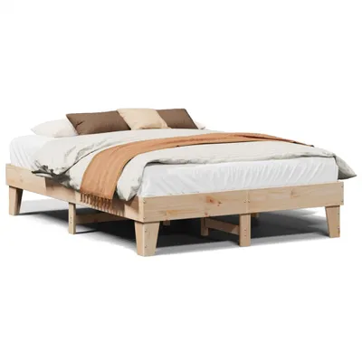 Produktbild von vidaXL Massivholzbett ohne Matratze 140x200 cm Kiefernholz
