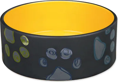 Zdjęcie produktu dla TRIXIE 24776, Kot, Ceramika, Czarny, Pomarańczowy, Wzór, 1,5 l, 20 cm