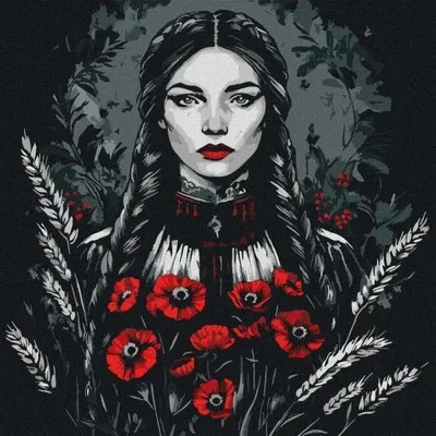 Image de Peinture par numéros - La force féminine 40 x 40 cm - Ideyka