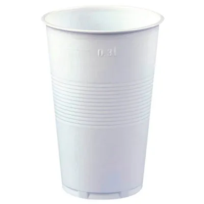 Obrázek produktu pro Papstar jednorázový plastový kelímek z polypropylenu bílý 300 ml 100 kusů