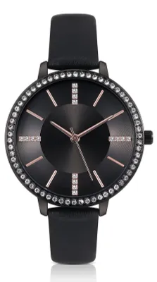 Immagine prodotto di Orologio da polso da donna KIMOMT, in pelle, con movimento al quarzo, lussuoso, impermeabile, alla moda, dal design creativo