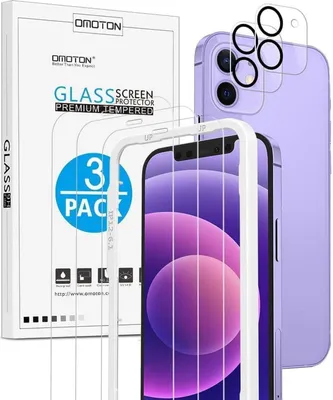 Immagine prodotto di OMOTON pellicola protettiva per iPhone 12 Mini - [3+2