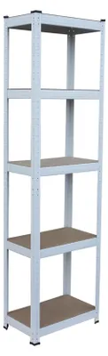 Image de Étagère de rangement en acier, robuste, 5 étagères réglables
